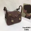 Mini Bolso Lindy de Piel de Vaca de Primera Capa, Bolso de Mano Genuino para Mujer, Bolso tipo 'Pillow Doctor', Bolso de Hombro Cruzado de Moda para el Trabajo