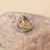 Anillo de nariz de 3 anillos de soldadura simple de moda se puede usar como anillo de cartílago de la oreja joyería para perforación corporal venta directa de fábrica anillo de nariz