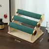 Soporte de Exhibición de Joyería de Madera Maciza de Gran Capacidad para Collares, Pulseras, Brazaletes, Adornos, Gomas para el Cabello, Anillos para el Cabello, Relojes, Estante de Almacenamiento