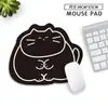 Mouse Pad Gato Fofo Formato Irregular Gato Gordo Descanso de Pulso Estudante Masculino Feminino Pequeno Portátil Pad para Mesa de Computador de Escritório