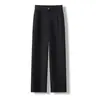 Pantalones Casuales Rectos Retro de Principios de Otoño Cintura Alta Adelgazantes Sueltos Deportivos Largos Moda Versátil Pantalones para Mamá de Mediana Edad y Mayores