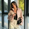 Ropa europea y americana transfronteriza para mujer ZA AliExpress súper ventas nueva moda para mujer chaqueta de vuelo versátil