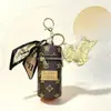 Chaveiro de Cartoon Flor Dinheiro Ovelha Fofa Pingente de Ouro Puro 999 com Bolsa de Balde, Brinde de Reunião Anual, Atacado