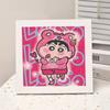 Animación de Dibujos Animados Nueva Pintura de Diamantes Kuromi DIY Juguetes de Pintura de Diamantes Hechos a Mano para Niños con Marco de Fotos Mesa Regalo