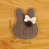 Em Estoque Atmosfera Outono e Inverno Cor Chá com Leite Coelho Urso Borboleta Brincos DIY Acessórios de Cabelo Acessórios Materiais
