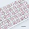 Rhinestones para Arte de Uñas Rosa Claro Accesorios DIY, Rhinestones Cuadrados Grandes Súper Brillantes Forma de Huevo de Paloma, Rhinestones K9 con Base Puntiaguda para Arte de Uñas