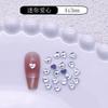 Joias de Diamante para Nail Art com Formato Especial e Fundo Plano Brancas Atacado Diamante Coração de Vidro Diamante Gota d'Água Strass Acessórios de Unha Vestíveis DIY