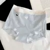 Cueca Boxer Jacquard de Algodão Classe A Sem Costura para Meninas, 10A Antibacteriana, Gancho Estendido, Boxer Respirável Feminino