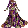 Vestido Estampado Batik Nacional Africano Vestido de Tecido de Cera de Algodão Vestido de Banquete Vestido Comércio Exterior Suprimento Amazon