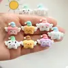Asas e Estrelas Desenho Animado Fofo Acessórios de Resina DIY Cola de Chantilly Grampos de Cabelo Feitos à Mão, Bolsas, Elásticos de Cabelo, Materiais para Corda de Cabelo
