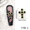 Acessórios de Unhas Cruzados de Liga Metálica Tridimensional com Strass Transfronteiriços, Decorações de Unhas de Coração Vazado de Luxo Leve, Atacado
