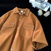 Camisa Japonesa Retrô de Manga Curta para Homens, Verão 2026 Novo Design de Nicho Marca Moderna Camisa Casual de Meia Manga