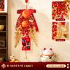 Colgantes Decorativos para Puerta para Fiesta de Inauguración, Colgantes de Cadena de Frutas Rojas, Decoraciones de Caqui, Montaje de Ambiente para Casa Nueva