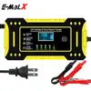 Batería de plomo-ácido de 12V 6A para motocicleta, cargador de batería de coche, carga inteligente por pulsos para baterías de motocicleta