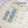 Caixa com 12 Compartimentos Conjunto de Glitter para Nail Art de Macaron Atacado Cores Misturadas Decorações de Glitter para Unhas de Macaron Materiais
