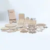 Lascas de Madeira Cortadas a Laser, Formato Aleatório Madeira DIY Material de Tronco Corte Artesanato em Madeira Pingentes de Decoração para Casa