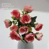 Flor de boda rosa, flor de seda, decoración de boda, hortensia falsa, flor de peonía rosa claro, floricultura