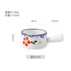 Prato Cerâmico Pequeno para Café com Leite, Prato de Temperos, Molheira Vinagre Utensílio de Mesa, Prato de Condimentos, Xícara Pequena de Leite, Leiteira, Estilo Fofo e Divertido