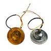 Luz de Seta Elétrica Redonda para Triciclo, Luz de Seta Dianteira, Luz de Seta para Motocicleta 48-72V