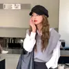 Nuevo Sombrero Newsboy Hefeng Negro 2026 para Mujer, Sombrero Adelgazante, Sombrero Octogonal Retro Otoño e Invierno, Sombrero de Pintor, Sombrero Pico de Pato