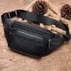 Bolsa de cintura simple de piel de oveja transfronteriza para hombre, bolsa cruzada de cuero para teléfono móvil, bolsa para el pecho deportiva de ocio multifuncional, venta al por mayor