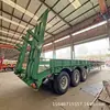 Exportação de Fábrica Plataforma de Gancho Elevatório de 3 Eixos Alargada Semi-Reboque Caminhão Plataforma para Itens Grandes Transportador de Escavadeira Baixa Plataforma Semi-Reboque