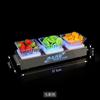 Plato de frutas ktv plato plato bar plato de aperitivos acero inoxidable luminoso frutero estante recargable fuente de frutas led plato de aperitivos creativo