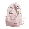 Mochila Rosa Estrellada Suave Exclusiva para Chicas Dulces Mochila Pequeña para Salidas de Viaje Mochila de Alto Valor para Estudiantes de Secundaria para Niñas