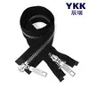 Zíper Ykk, Zíper de Metal Nº 5, Cobre Branco, Dupla Face, Preto e Branco, em Estoque, para Jaquetas e Casacos de Algodão, Grande Quantidade, Preço Excelente