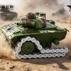 Tanque de guerra modelo camuflaje juguete de plástico para niños, juguete educativo, venta al por mayor