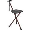 Bastón silla para anciano asiento ampliado con linterna para viajar bastón retráctil portátil muleta bastón para escalar