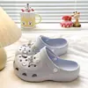 Zuecos de EVA Gruesos de Venta Caliente en Verano para Uso en Exteriores, Elegantes y Ligeros, Duraderos y Transpirables, Pantuflas Cerradas para Mujer