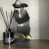 Venta caliente transfronteriza El silencio nórdico es oro Adornos de artesanías de resina Decoración creativa para escritorio, sala de estar, oficina