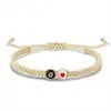 Popular na Amazon Transfronteiriço 26 Letras Personalizado Simples Pulseira de Corda Trançada Letra Redonda Pulseira de Casal Amor