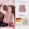 Chaleco de felpa jellybaby para niñas, chaqueta de algodón para niños en otoño, ropa de bebé de 5 años, conjunto cálido de invierno, chaleco para niños