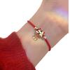 Año del Tigre Cuerda Roja Pulsera Candado de la Paz Tigre Femenino Diseño Nicho ins Cuerda de Mano Regalo de Pareja