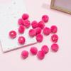 34 Colores Transfronterizos Japoneses y Coreanos Bola de Pelo de Piel de Conejo Sintética de 20 mm Colgante Accesorios para el Cabello DIY Pendientes Accesorios de Joyería Cuentas de Felpa