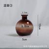 Mini vaso de vidro transparente colorido criativo escandinavo para flores frescas e secas, ideal para decoração de mesa de sala de estar hidropônica.
