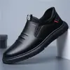 Zapatos de Cuero para Hombre con Suelas Blandas, Mocasines sin Cordones, Zapatos Transpirables Casuales de Negocios para el Trabajo