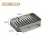 Criativo Porta-sabonete de Silicone com Drenagem Ventosa Antiderrapante Secagem Rápida Suporte para Sabonete Rack de Armazenamento para Esponja e Escova de Pia de Banheiro e Cozinha