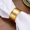 Hebilla de servilleta simple aleación metálica hebilla comida china anillo para servilletas anillo para paño de boca hotel europeo de alta gama anillo para servilletas al por mayor