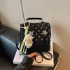 Mochila casual de alta calidad, gran capacidad, estilo universitario, moda retro 2026, simple, elegante, con lunares, sencilla, para mujer