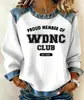Sudadera de Mezclilla con Cuello Estampado de Caballos de Navidad 2026 para Mujer, Bloques de Color, Jersey Holgado de Manga Larga, Chaqueta Casual, Éxito Transfronterizo