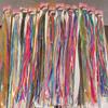 Corea del Sur Trenza de Pelo Cuerda de Color Trenza Oculta Cuerda de Pelo Trenzado Sucio de Siete Colores Serie Mori Cinta para Niños Tocado Cuerda Cinta