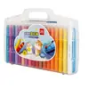 Deli 72128 Crayones de Colores Solubles en Agua Pasteles al Óleo Plumas de Colorear para Graffiti Crayones de Colores para Niños Plumas al Óleo