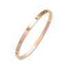 Pulseira para Mulheres, Nicho Transfronteiriço da Moda, Design Simples e Moderno, Estilo Antigo, Joias de Aço Inoxidável, Joias Estilo Retrô