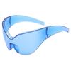 Novos óculos de sol europeus e americanos de armação grande óculos de sol de personalidade de nicho masculino sentido high-end feminino 68193 óculos de sol de vento futuro