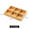 Bambú y Madera Jiugongge Bandeja Vajilla Plato para Hot Pot Fuente Plato Giratorio Estufa Circundante Té Cocina Plato de Frutas Snacks Plato de Frutas Secas Plato de Madera