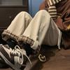Pantalones Casuales Diarios Perezosos Simples Estilo Japonés Pantalones Casuales Unisex Pantalones Deportivos Sueltos Rectos Pierna Ancha Versátiles Pantalones Largos Transfronterizos