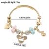 Pulsera de piedra Hao de dibujos animados europeos y americanos transfronterizos, linda pulsera con colgante de amor de Mickey Minnie, venta al por mayor
